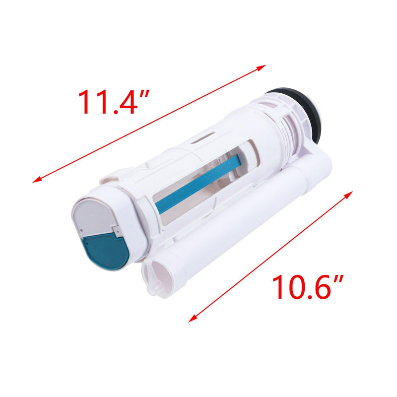 T Tulead Toilet Dual Flush Valve Toilet Repair Parts 11.4-Inch Height, for Two-Piece Toilet 11.4 inches