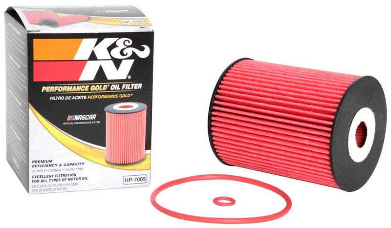 K&N Premium Oil Filter: Protects your Engine: Compatible with Select AUDI/PORSCHE/VOLKSWAGEN/FORD Vehicle Models (See Product Description for Full List of Compatible Vehicles), HP-7005