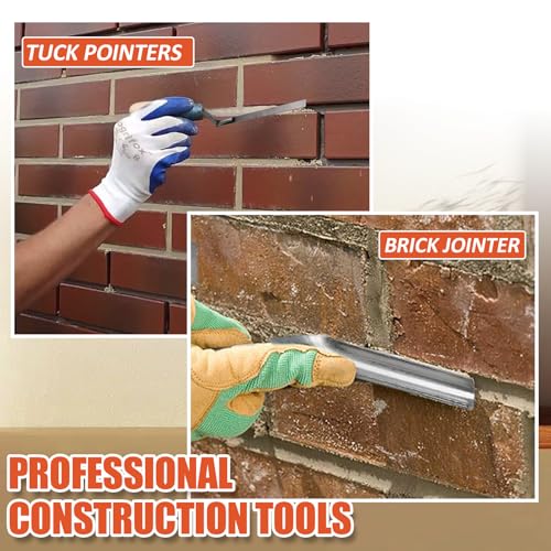 Biaungdo 3 Pack Red Grout Bag Brick Jointer Tuck Pointer Kit for Tile Work