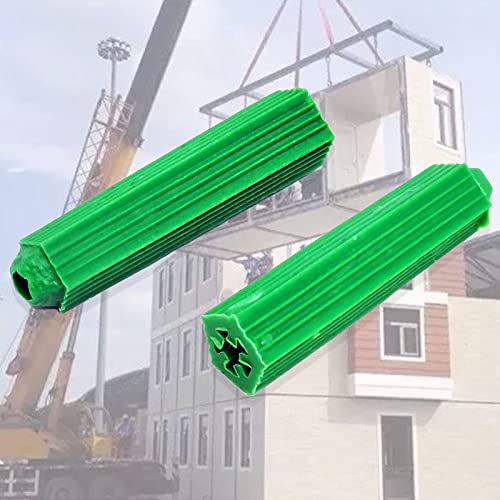 M6 Green Plastic Masonry Screw Plastic Drywall Wall Anchors Screw Wall Plug Bolts Expansion Bolt(1pack/200pcs) (Pack of 2) M6 (Pack of 2)