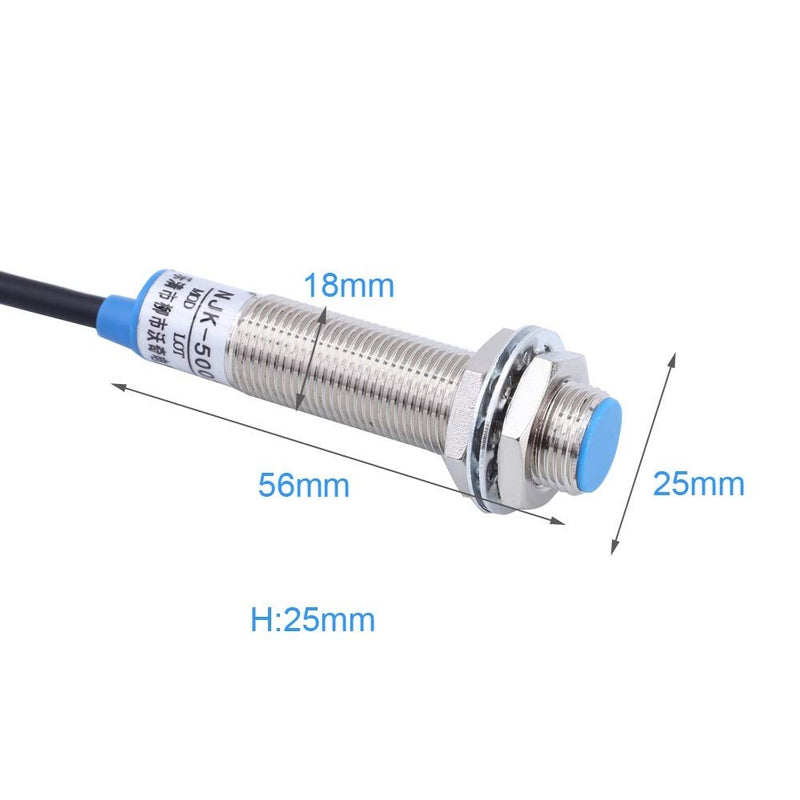 DONGKER Digital LED Tachometer,AC 110V 220V 4Bit Digital Speed Meter High Precision RPM Speed Meter with Proximity Switch Sensor