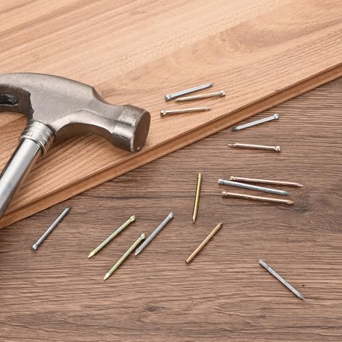 uxcell Finishing Nails 50pcs 75mm 3 Inch Hand-Drive Hardware Carbon Steel Nail Lost Head Nail