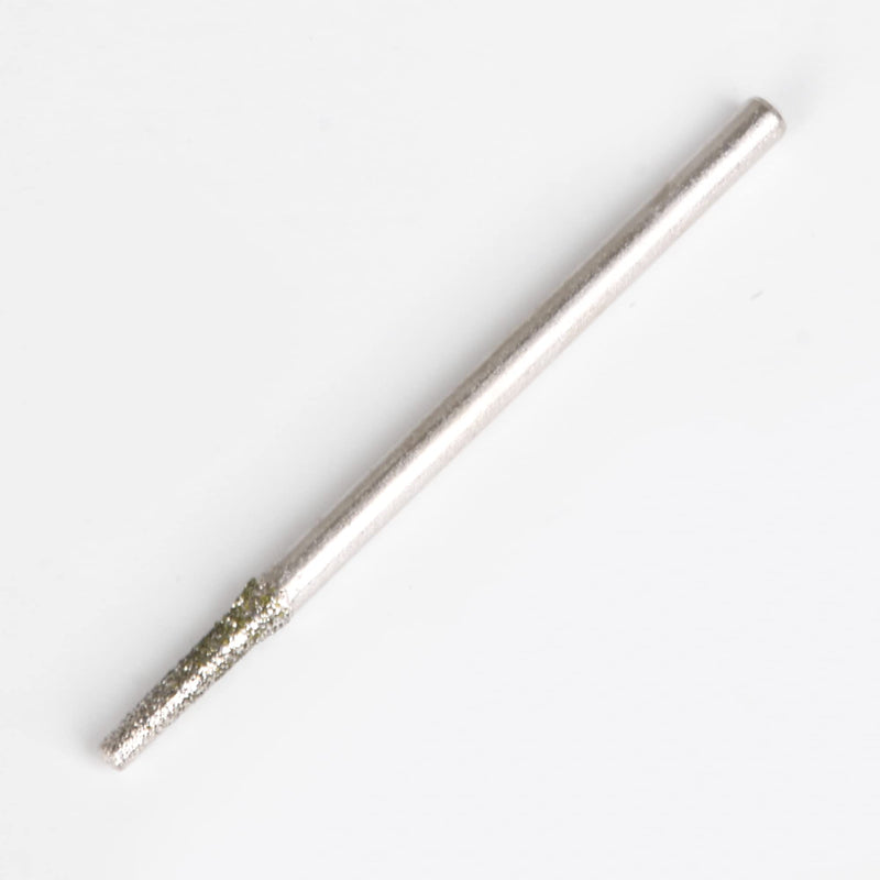 1.5mm Silver Diamond Burrs Drill Bits Hole Tools for Jewelry Shell Pack of 100