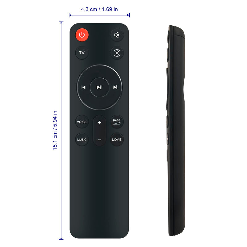 New SB510 SB550 Replacement Remote Control Compatible with 200W JBL Cinema SB510 3.1 Channel Soundbar with Built-in Subwoofer
