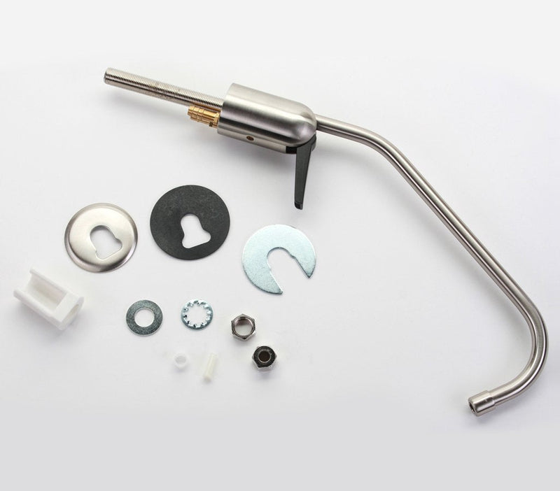 Hydronix LF-BLRAG-BN Long Reach RO Reverse Osmosis or Filtered Water Faucet, Brushed Nickel w/Air Gap