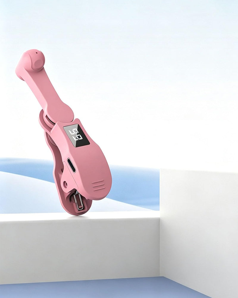 Auto Clicker, USB Powered Automatic Tapper with Adjustable Speed, Simulated Finger Clicker for Games Live Streaming Likes Pink with LCD Display