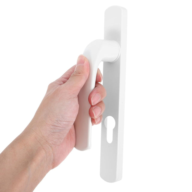Storm Door Handle Replacement with Lock Heavy Duty Aluminum Alloy Lever Ideal for 8525 Single Point + 60 Home Apartments Hotels Black Entrance Door Handle and Lockset