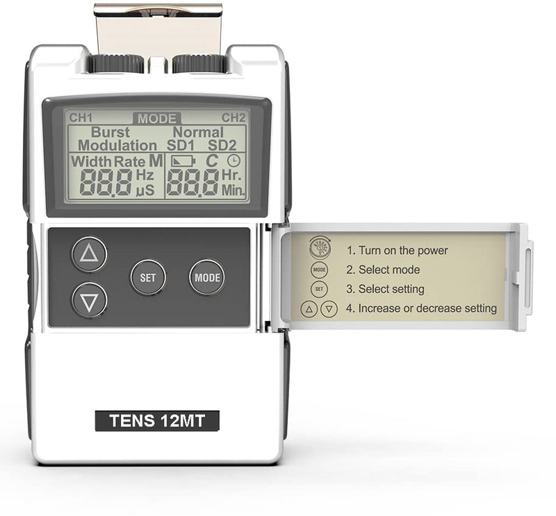 Therapist’s Choice® Digital TENS Unit with Accessories - TENS Unit Muscle Stimulator for Back Pain Relief, TENS Machine, Neck Pain, Sciatica Pain Relief, Nerve Pain Relief