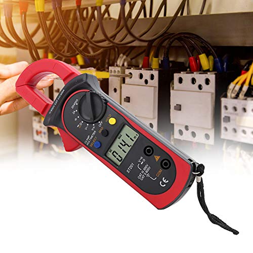 Oumefar Automatic Digital Clamp Meter Current Multimeter DC AC Voltage Diode Tester 4000 Counts Multimeter Maintenance Kit for Electrician(red)