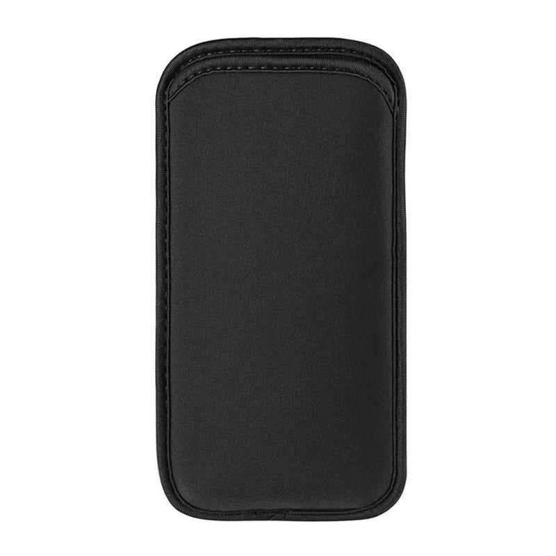 2 PCS Neoprene Cell Phone Sleeve, Shock-Absorbing Scratch-Proof Phone Pouch Bag, Protective Pouch for Mobile Phones, Portable Cell Sleeves for Outdoor Sports Travel Large Smartphone Black 2pcs