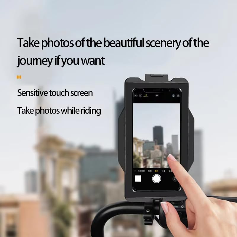 GUB Plus 16 Waterproof Phone Holder Full Sealed Touch Screen Bike Mount Phone Case Cover for Cellphone GPS etc Black