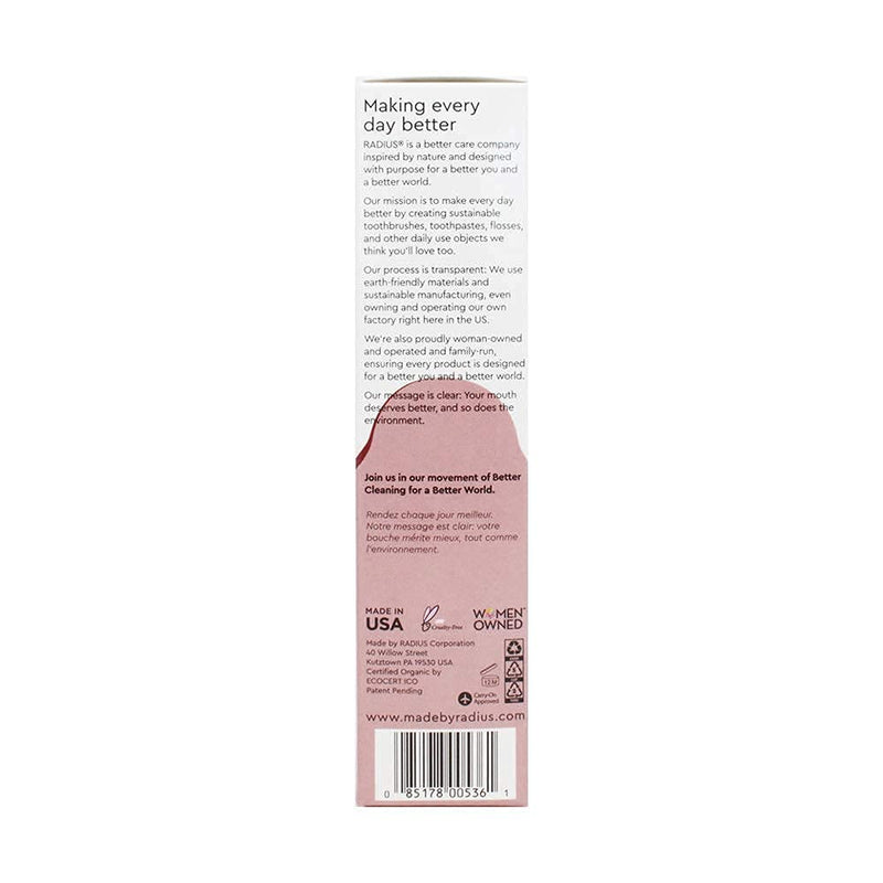 RADIUS Toothpaste, Clove Cardamom, 3 oz, USDA Organic Non-Toxic Chemical-Free Gluten-Free, Designed to Improve Gum Health & Prevent Cavities, Pack of 3 3 Ounce (Pack of 3)