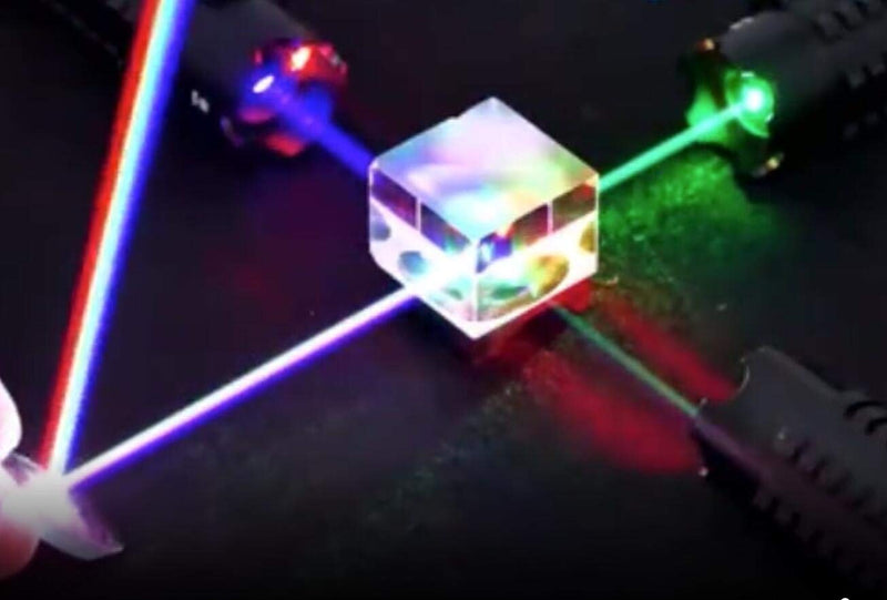X-Cube RGB Prism Dispersion Prism for Physics and Decoration 1.33inX1.33inX1.33in(3.4x3.4x3.4cm)
