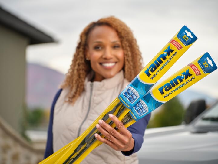 Rain-X 820149 WeatherBeater Wiper Blades, 22" Windshield Wipers (Pack of 2), Automotive Replacement Windshield Wiper Blades That Meet Or Exceed OEM Quality And Durability 22" and 22" Pack of 2