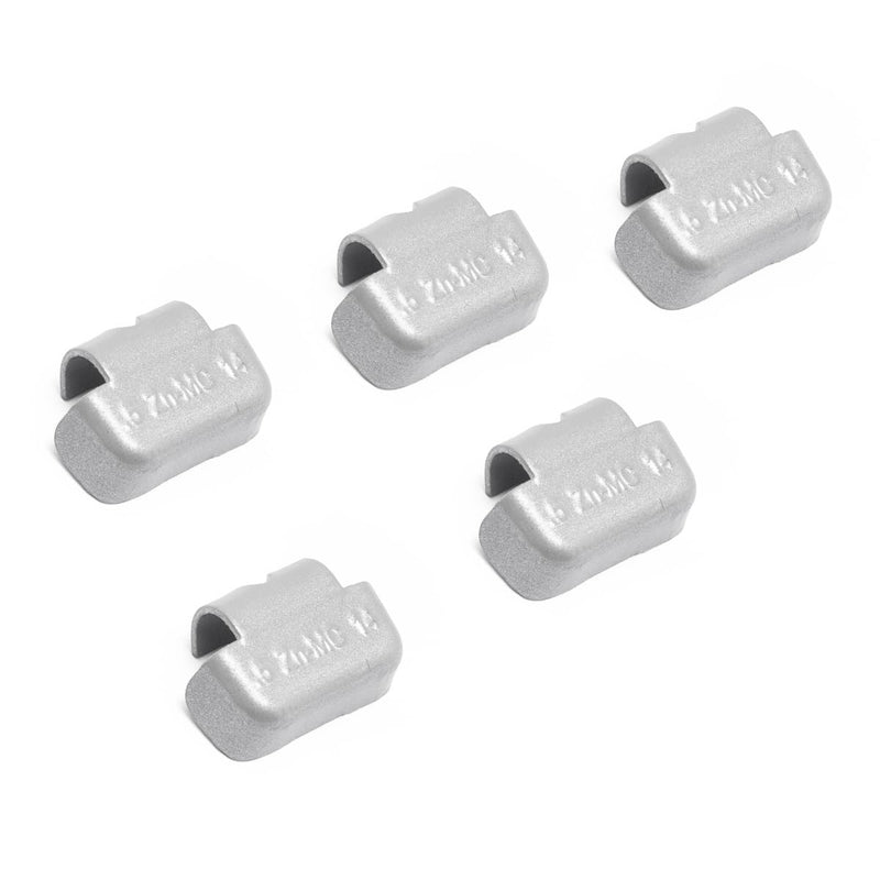 CKAuto MC Style Zinc Clip on Wheel Weights 0.5oz, 1/2oz, Coated, 25Pcs/Box 0.5 upgraded gray