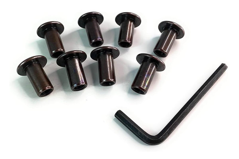 Knob Deals 1/4-20 Joint Connector Nut, Hex Drive, 17mm Head (Bronze Finish) - 100 Pack 1/4-20 Nut Bronze
