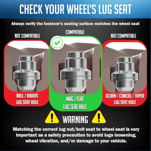 Wheel Accessories Parts 4 Locks + Key M12x1.25 12x1.25 Thread OEM Style Wheel Locks 1.5" Long Chrome 13/16" 21mm Hex Fits Nissan Pathfinder Maxima Murano |