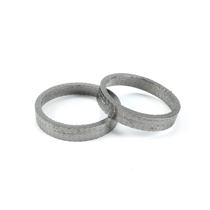 New Exhaust Flange Install Kit Pair Flanges Gaskets C-Clips Nuts Washers for Harley Davidson