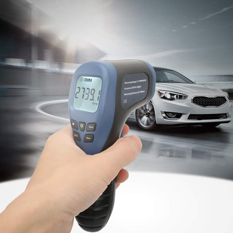Digital Tachometer TL900 Automotive Non-Contact RPM Speed Meter Tach Gauge Tester, 2.5-99999RPM (Battery Not Included)