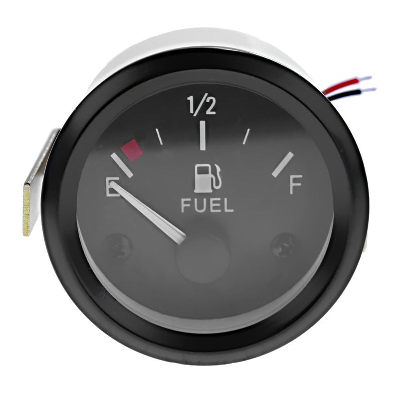 2" 52mm Fuel Level Gauge Universal Car SUV w/Fuel Sensor E-1/2-F Pointer Meter 12V