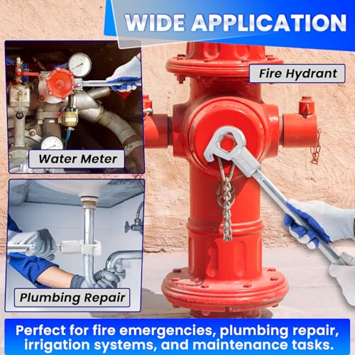 Fire Hydrant Wrench, Heavy Duty Adjustable Hydrant Spanner Wrench