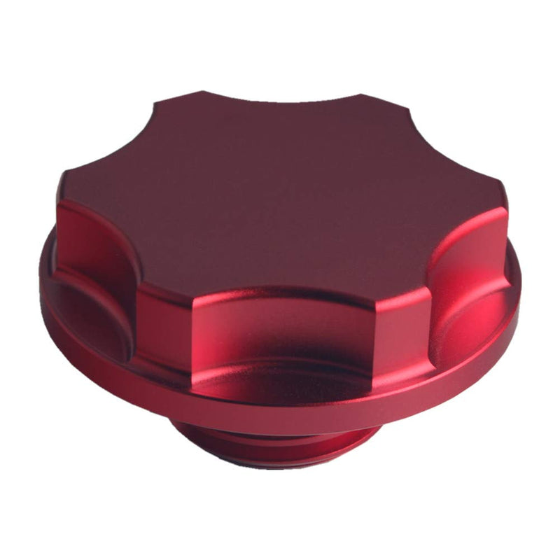 DEWHEL Billet Aluminum Oil Fill Cap for 1999-2010 Ford Powerstroke Diesel 6.0L 7.3L 6.4L (Red) Red
