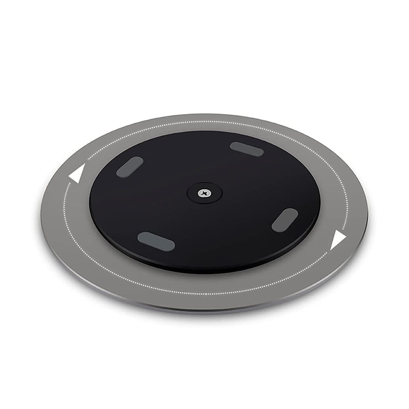 360° Rotation Monitor Stand, Grey Aluminum Alloy, Wide Compatibility for iMac, Laptop, Potted Plants, Arts & Crafts and More