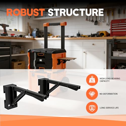 Folding Work Table Bracket Mount for Klein MODbox with Rail Mount