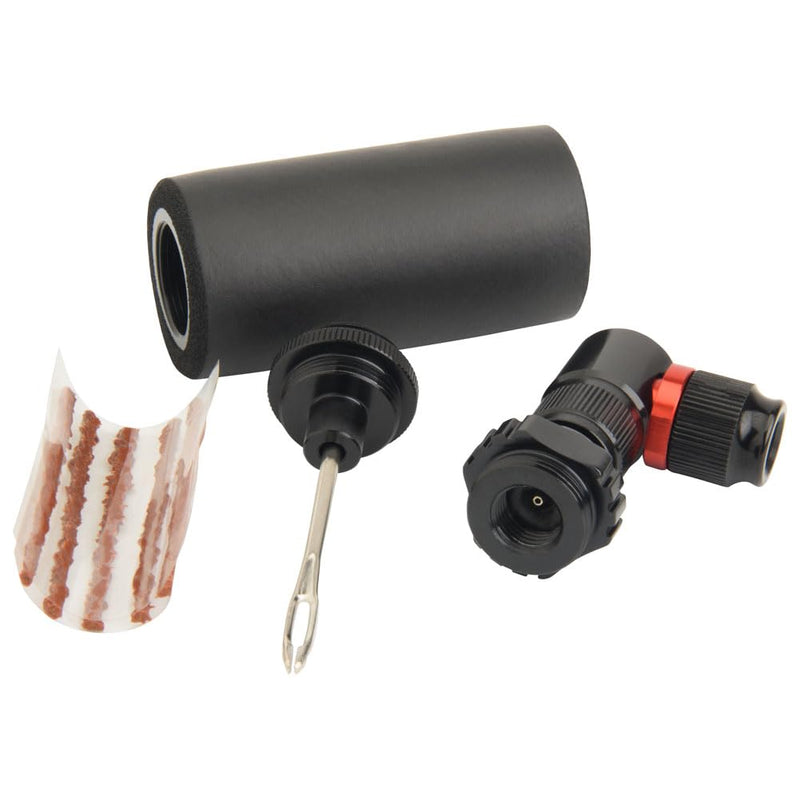  [AUSTRALIA] - MSR™ MTB Puncture Repair Kit | Tire Plug Strips and inflator Canister Storage | Fix tubeless MTB Tires on the go Schrader and Presta Compatible | Bike tire Repair kit
