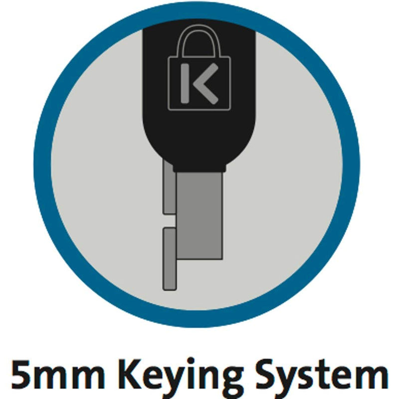 Kensington N17 Dell Laptop Lock - Keyed (K64440WW), Black and Silver, 1.1"x0.4"x0.4" | Keyed security locking cable, deters laptop theft, fits Dell laptop security slots