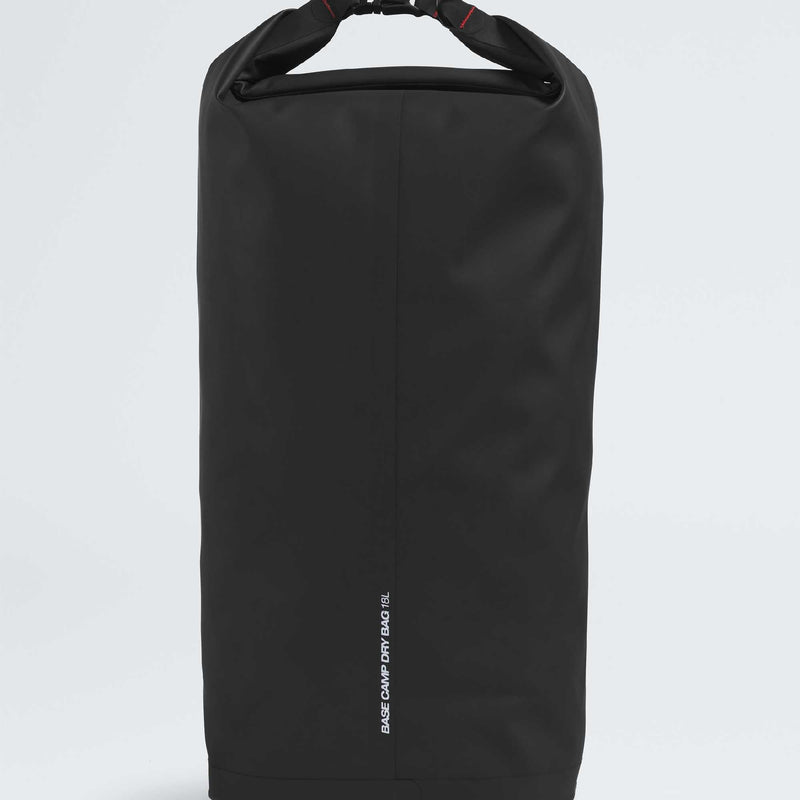 The North Face Base Camp Dry Bag - Roll-Top Waterproof Stuff Sack, Ideal for Camping Gear & Kayak Accessories, TNF Black/TNF White, 18 Liters