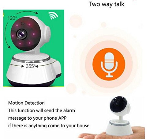 64Gb Can Save 30 Day PTZ PIR Camera Motion Detection Alarm Baby Monitor Camera HD720P IP WiFi Camera P2P CCTV IR Cut Night Vision Home CCTV Camera