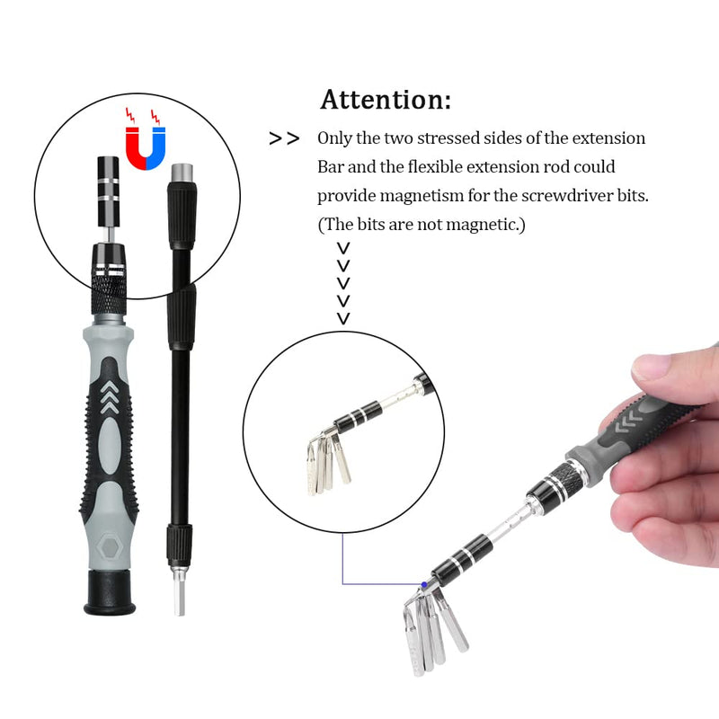 Precision Screwdriver Set, Lifegoo 122pcs Magnetic Repair Tool Kit for iPhone Series/Mac/iPad/Tablet/Laptop/Xbox Series/PS3/PS4/Eyeglasses/Watch/Cellphone/PC/Camera/Electronic 122 in 1