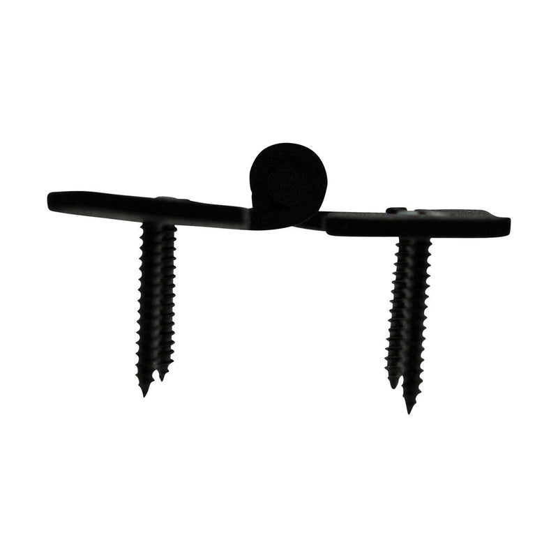 Renovators Supply Manufacturing H Cabinet Hinges 7 in. Black Wrought Iron Kitchen Cabinet Hinge with Hardware Pack of 4