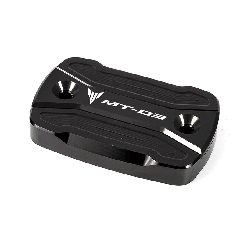 MOWOK Motorcycle Front Rear Brake Fluid Cylinder Master Reservoir Cover Fits For Yamaha MT03 MT-03 2015-2020 2021 2022 2023 2024 2025 Accessories black
