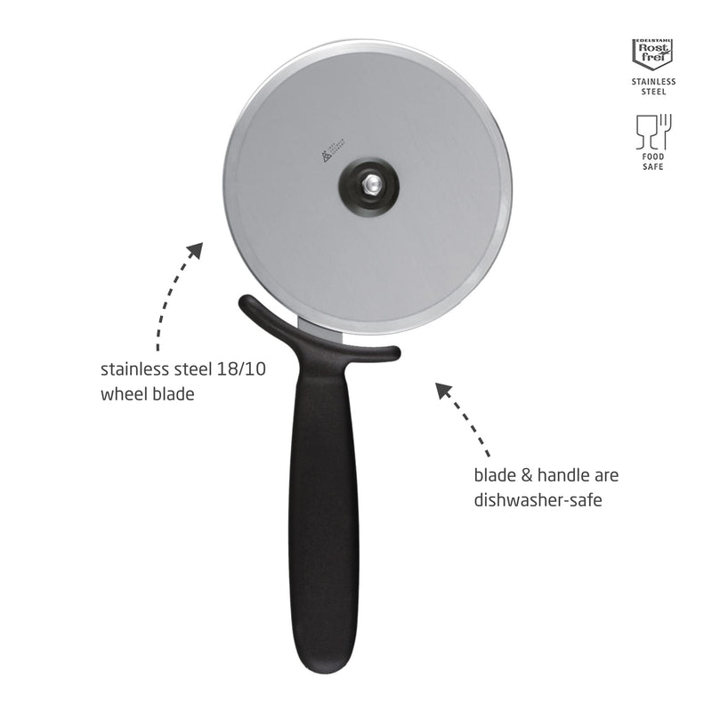 triangle Pizza Cutter - 12 cm - Stainless Steel - Durably Sharp Blade - Dishwasher Safe - Made in Germany 4.7-inch