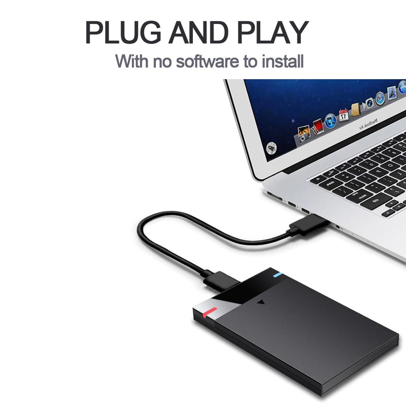 2.5'' 1TB Ultra Slim Portable External Hard Drive USB3.0 HDD Storage for PC, Desktop, Laptop, MacBook, Chromebook, Xbox One