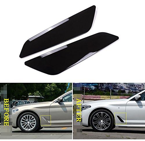 Eiseng Side Wing Air Vent Hood Intake Fender Cover Trim for BMW 5 Series G30 2017 2018 2019 2020 2021 2022 2023 Exterior Accessories