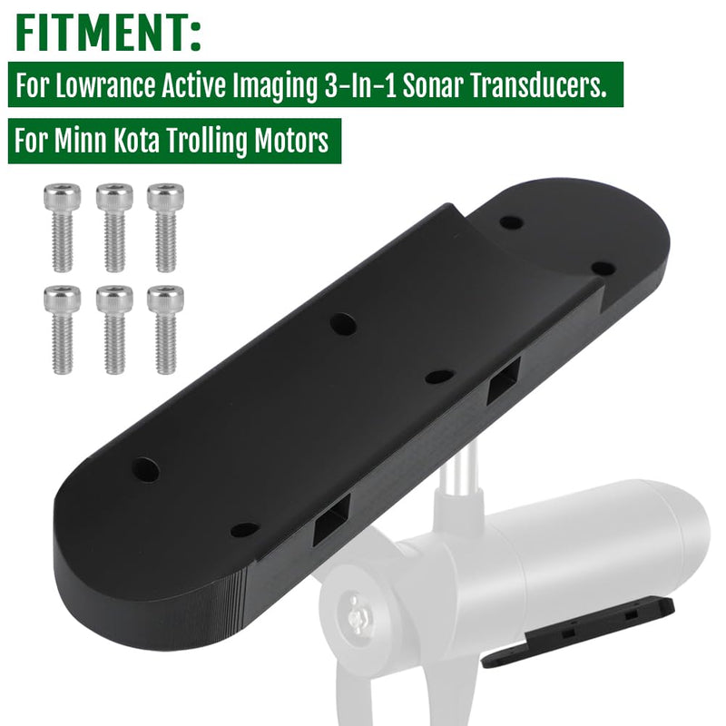 For Lowrance Active Imaging 3-In-1 Minn Kota Transducer Mount ABS Waterproof