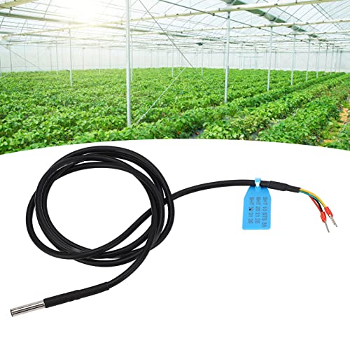SHT45 Soil Temperature Humidity Sensor Probe, ±1.5% RH High Precision I2C Interface, 304 Stainless Steel IP67 Waterproof with 59" Cable for IoT Agriculture & Arduino (3.3V)