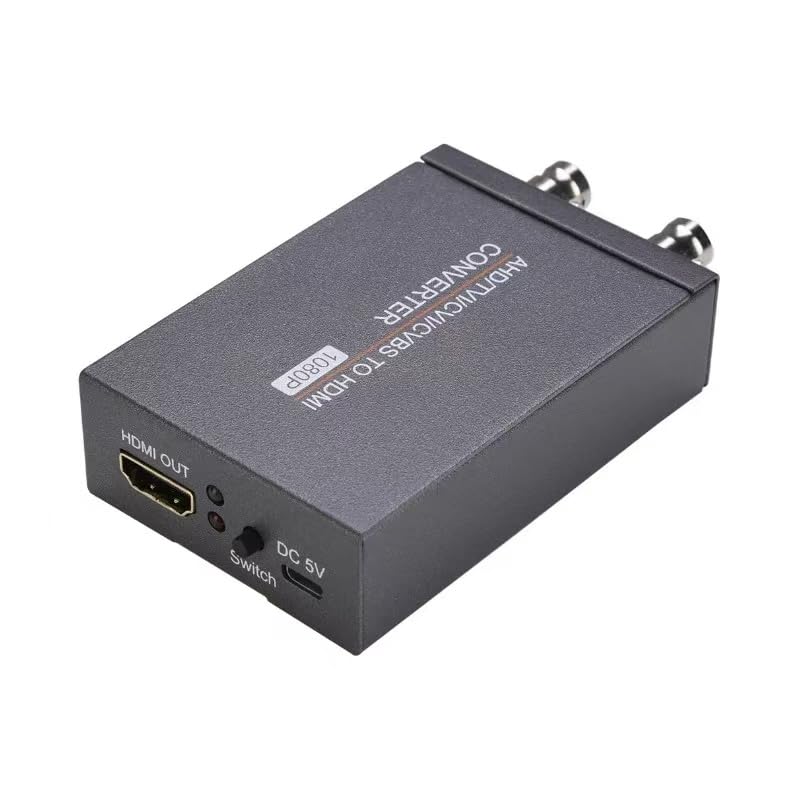AHD/TVI/CVI/CVBS to HDMI Converter BNC to HDMI Video Adapter for Monitor HDTV DVRs