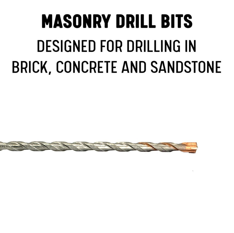 Drill America 7/8" x 10" SDS Cross Tip Hammer Drill Bit, SDS4F Series 7/8" x 10"