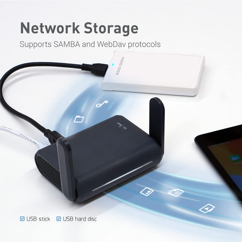 GL.iNet GL-A1300 Pocket VPN Travel Router - Portable Wi-Fi Router for Travel, Easy to Set up, Connect to Public & Hotel Wi-Fi login Page 1