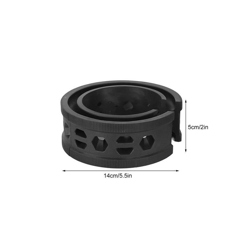 2PCS Car Coil Spring Buffer Rubber, Universal Car Shock Absorber Cushion Spring Bumper Buffer C Type Reduce Noise Anti Vibration for Cars, black