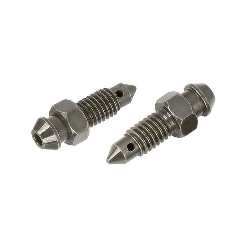 F FIERCE CYCLE 4Pcs M6x1mm Banjo Bolt Bleeder Screw with Cap for Motorcycle Brake Master Cylinder