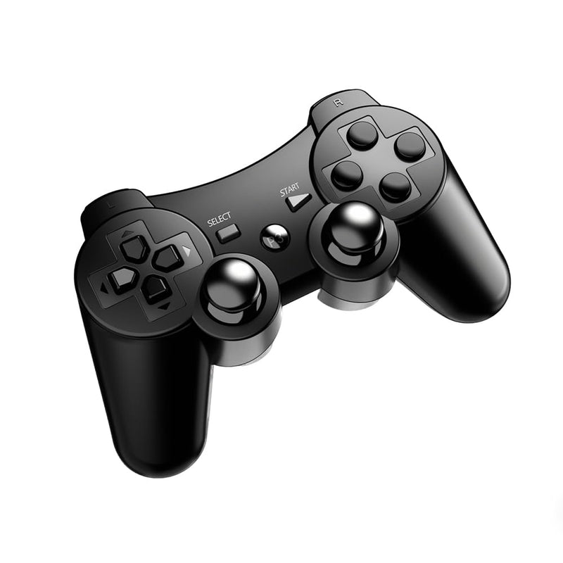 MOVONE wireless Controller for ps3 Rechargeable Game Wireless Controller 2Pack with2 Charging Cables, Compatible with Playstation3 White+black