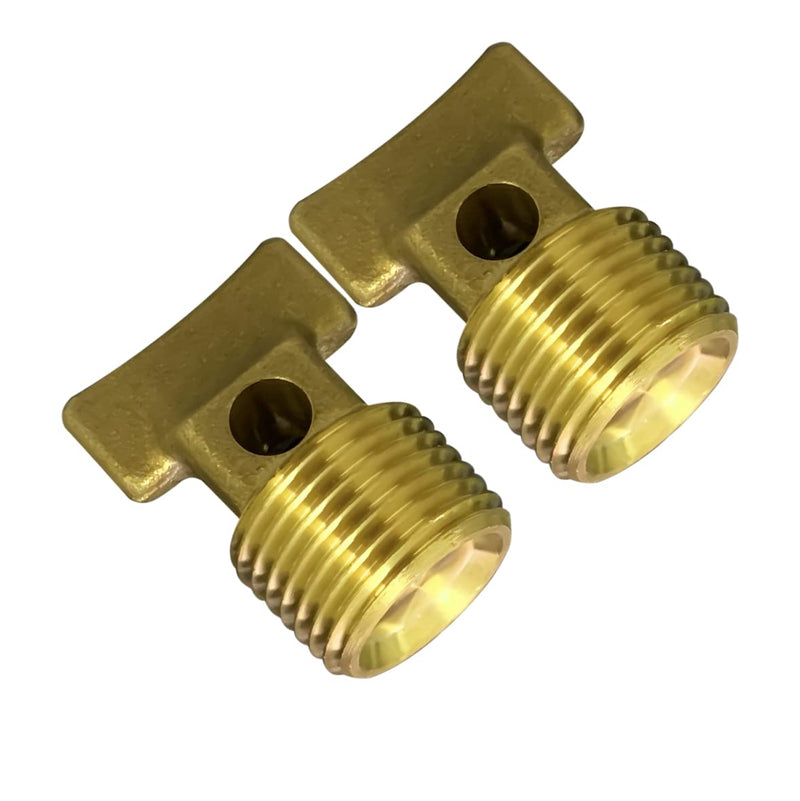 Boat Garboard Drain Plug - 1/2" NPT Thread,Solid Brass Drain Plugs commonly Used in Boat Hulls 2pcs