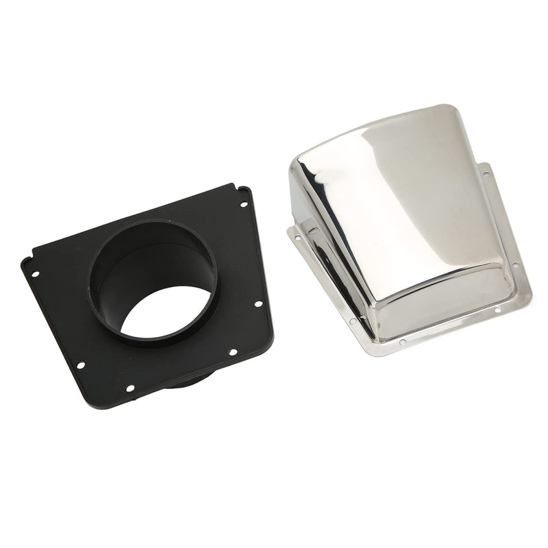 Aramox Marine Vent Cover, 304 Stainless Steel Boat Cowl Vent with Nylon Base, Marine Intake Exhaust Cowl Ventilator for Boat Yachts Accessories, for Outdoor Application