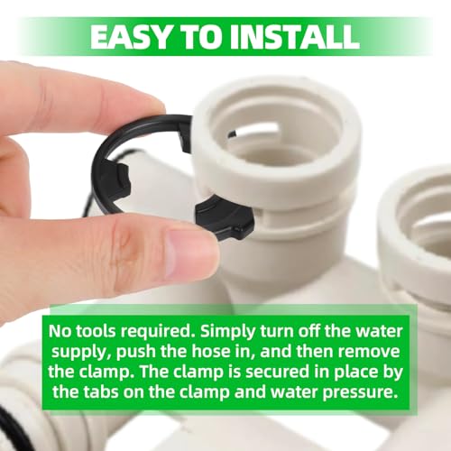 Water Softener Seal Kit, 4 Snap Clips (7337563 WS60X10004 1205500 7116713 1205500 7116713) 4 O-Rings (7337571 7170288 900535 STD302213 WSO3X10025) Parts for Kinetic Wares GE Morton