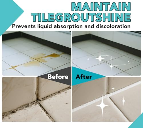 7oz Grout Sealer, 100% Safe Grout Sealant for Shower, Bathroom, Floor, Wall